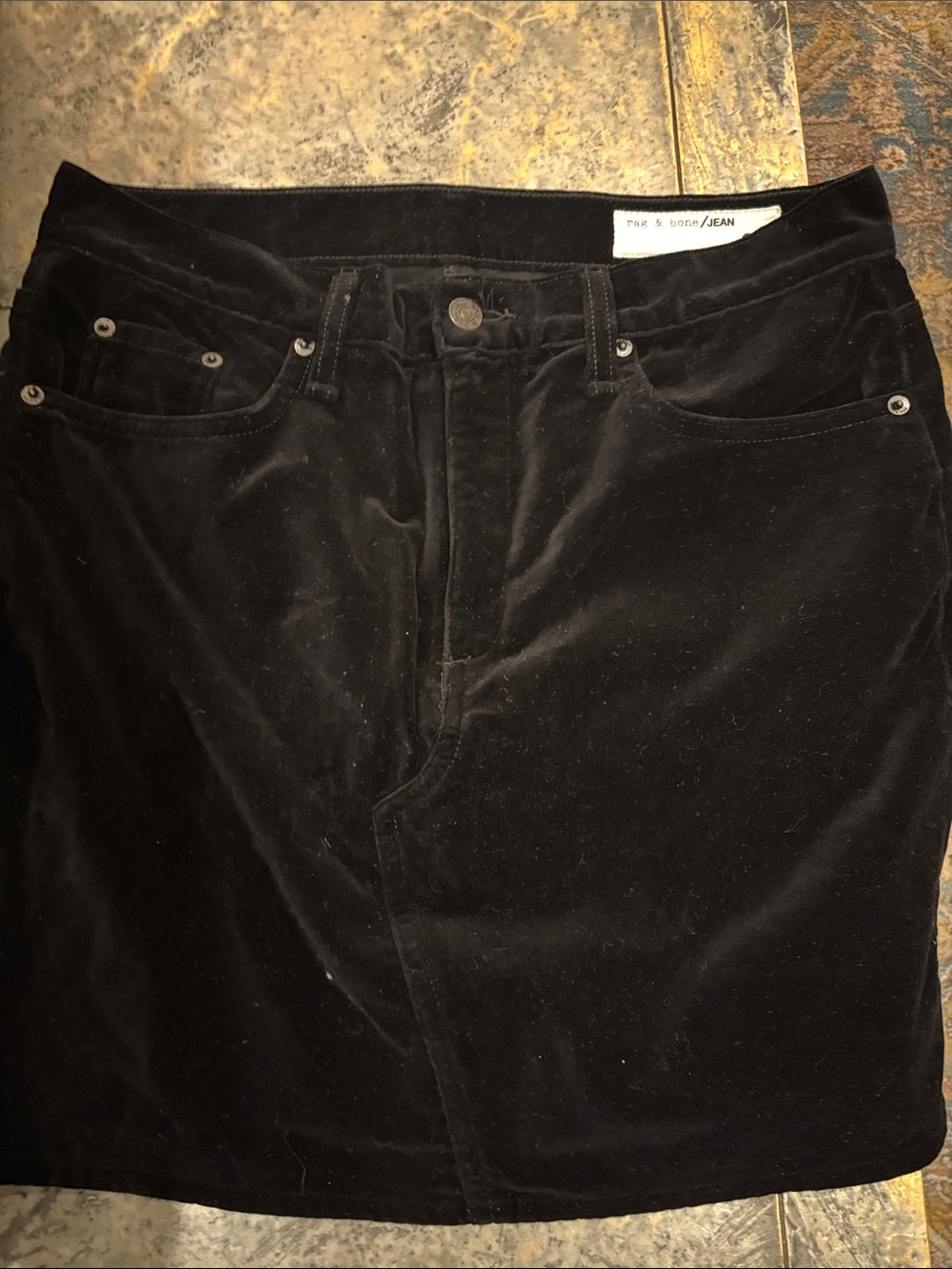 rag & bone women’s velvet skirt